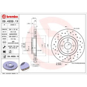 Bremsscheibe VA Xtra | CITROEN FIAT PEUGEOT 08 | 09.4939.1X