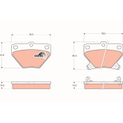 Bremsklötze HA | TOYOTA Yaris,Celica,Corolla 99 | GDB3243