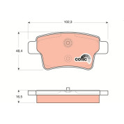 Bremsklötze HA | CITROEN C4 Picasso 06 | GDB1692