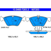 Bremsbelagsatz Db P. W211/S211 2,6-3,7 4-Matic 03-09 | 13.0460-7203.2