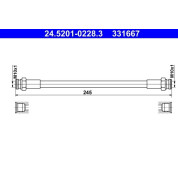 Bremsschlauch | 24.5201-0228.3