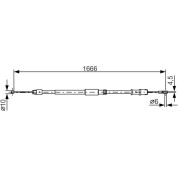 Handbremsseil | MERCEDES Sprinter,VW Crafter 06 | 1987482032