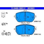 Bremsbelagsatz, Scheibenbremse | 13.0460-3883.2