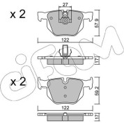 Bremsklötze HA | BMW E60,E63 03 | 822-644-0