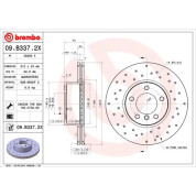 Bremsscheibe VA Xtra | BMW 1er, 2er 11 | 09.B337.2X