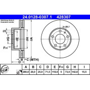 Bremsscheibe | 24.0128-0307.1