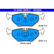 Bremsbelagsatz Bmw T. E46 98-/E85 Z4 03-/Rover 75 | 13.0460-3605.2