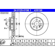 Bremsscheibe | 24.0125-0198.1