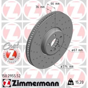 Bremsscheibe VA Sport | BMW 3,5,6,7,8,X7 15 | 150.2955.52