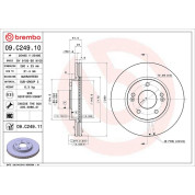 80 481 044 Bremsscheibe VA | HYUNDAI i30,KIA Ceed 12 | 09.C249.11