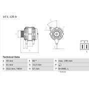 Lichtmaschine | KIA,HYUNDAI | 0 986 081 060