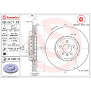 11 481 114 Brembo PREMIUM VA zweiteilig | BMW 550,750 10 | 09.C407.13