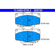 Bremsbelagsatz, Scheibenbremse | 13.0460-5745.2