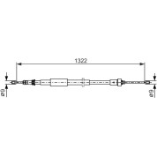 Handbremsseil li | RENAULT Clio 05 | 1987482385