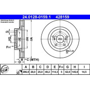 Bremsscheibe Toyota P. Camry/Rav-4 06 | 24.0128-0159.1