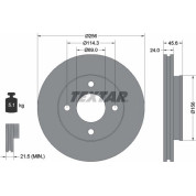 Bremsscheibe Mitsubishi P. Colt 04-/Smart | 92134803