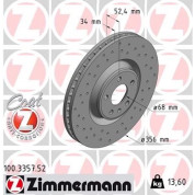 12 481 054 Sport Bremsscheibe VA Sport | AUDI A6,A7 10 | 100.3357.52