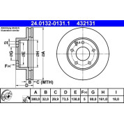 Bremsscheibe | 24.0132-0131.1