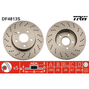 Bremsscheibe Db P. W204 07 | DF4813S