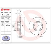 85 481 056 Bremsscheibe VA | NISSAN Trade 86 | 09.7117.10