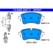 Bremsbelagsatz, Scheibenbremse | 13.0460-2647.2