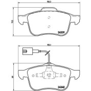 BREMBO Bremsklötze VA | ALFA 159, Brera, Spider 05-12 | P 23 103