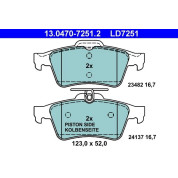 Bremsbelagsatz Renault T. Laguna 1,6-3,5 07- Keramik | 13.0470-7251.2