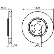 Bremsscheibe VA | MERCEDES R129 89 | 0 986 478 526