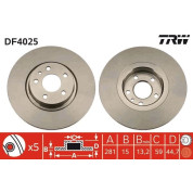 Bremsscheibe Alfa S. 147/156 1 | DF4025