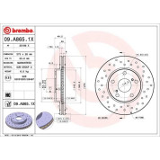 Bremsscheibe VA Xtra | TOYOTA Auris, Corolla 06-12 | 09.A865.1X