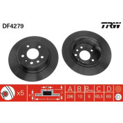 Bremsscheibe Saab Bd. 9-5 | DF4279