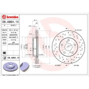 Bremsscheibe VA Xtra | TOYOTA Auris, Corolla 06 | 09.A864.1X