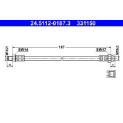 Bremsschlauch | 24.5112-0187.3