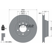 Bremsscheibe Porsche T. Cayenne/Touareg | 92122005