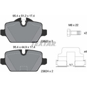 Bremsbelagsatz Bmw T. E87 04-/E90 05 | 2362303