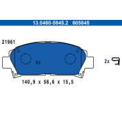 Bremsbelagsatz Toyota P. Avensis 1,6-2,0 97-01 | 13.0460-5845.2