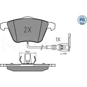 Bremsbelagsatz, Scheibenbremse | 025 240 2120/PD