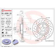 Bremsscheibe VA Xtra | ALFA Mito FIAT OPEL 01 | 09.4939.2X