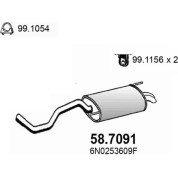 Endschalldämpfer | VW Polo 94 | 58.7091