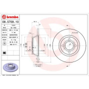 12 481 014 Bremsscheibe VA | AUDI 80 92 | 08.5709.10