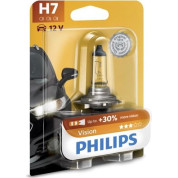 H7 12V 55W PX26d Vision +30% 1 St. Blister Philips | 12972PRB1