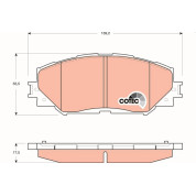 Bremsklötze VA | TOYOTA Auris,Corolla,RAV 4 05 | GDB3425