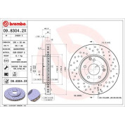 Bremsscheibe VA Xtra | MERCEDES C-Klasse 00-11 | 09.8304.2X