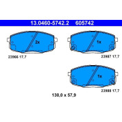 Bremsbelagsatz Kia P. Cee'D 06 | 13.0460-5742.2