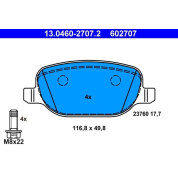 Bremsbelagsatz Alfa T. 159/Brera/Spider 05-11 | 13.0460-2707.2