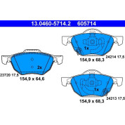 Bremsbelagsatz Honda P. Accord 03 | 13.0460-5714.2