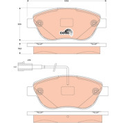 Bremsklötze VA | FIAT Punto,500,500C 09 | GDB1829