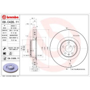 12 481 070 Bremsscheibe VA | AUDI A6 12 | 09.C426.11