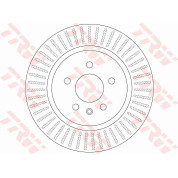 10 482 033 Bremsscheibe HA | OPEL Zafira 11 | DF6371