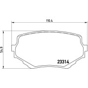 BREMBO Bremsklötze VA | SUZUKI Vitara 98-06 | P 79 009